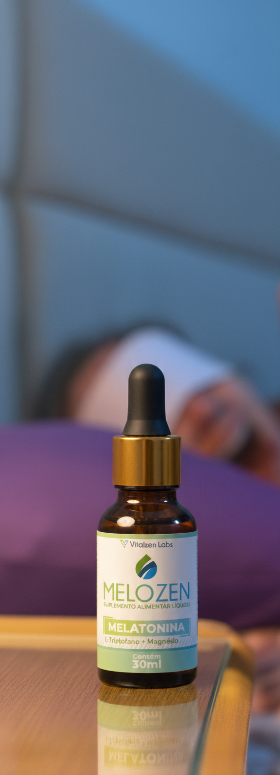 Frasco de suplemento Melozen Vitalzen Labs